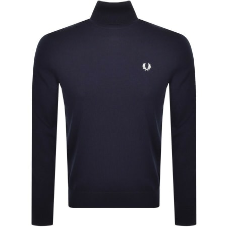 Product Image for Fred Perry Roll Neck Knit Jumper Navy