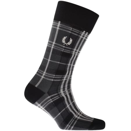 Product Image for Fred Perry Redacted Tartan Socks Grey