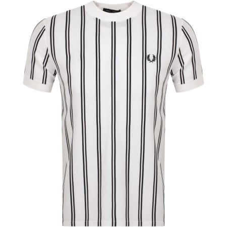 Product Image for Fred Perry Fine Stripe Pique T Shirt White