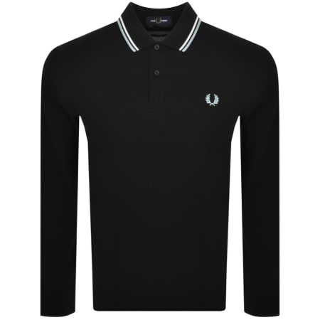 Product Image for Fred Perry Twin Tipped Long Sleeved Polo Black