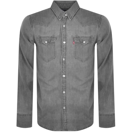 Product Image for Levis Barstow Denim Long Sleeve Shirt Grey