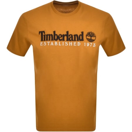 Product Image for Timberland Heritage Logo T Shirt Brown