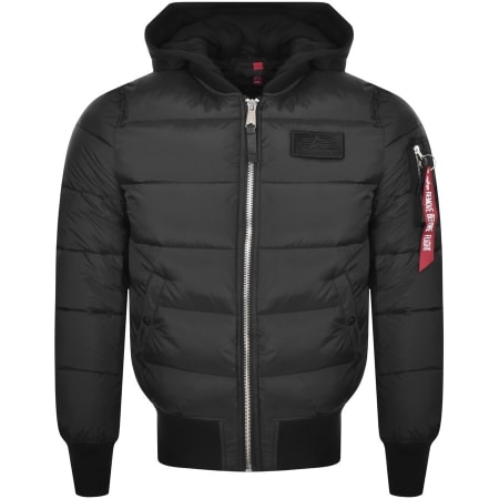 Product Image for Alpha Industries Hooded Puffer Jacket Black