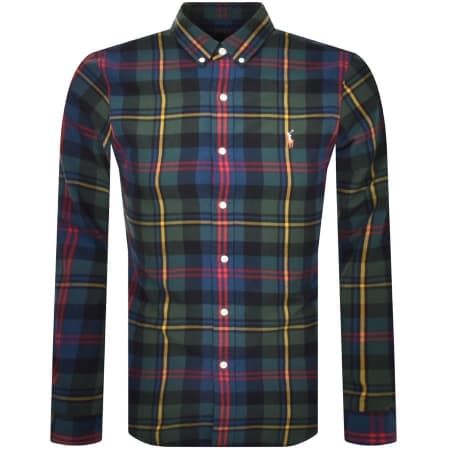 Product Image for Ralph Lauren Check Long Sleeve Shirt Green