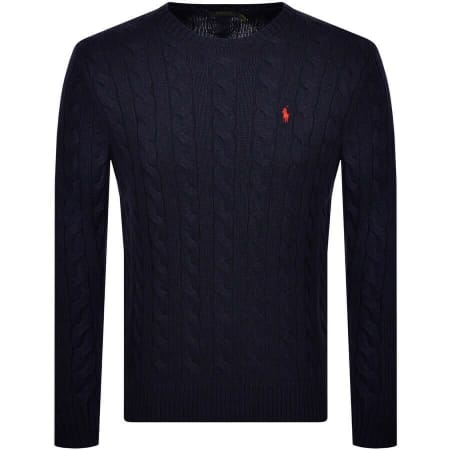 Product Image for Ralph Lauren Driver Crew Neck Knit Jumper Navy