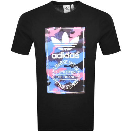 Product Image for adidas Originals Camo Tongue Tshirt Black