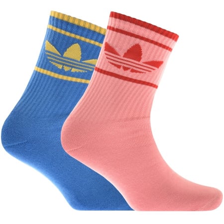 Product Image for adidas Originals Two Pack Logo Socks Blue
