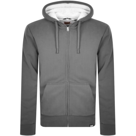 Product Image for Superdry Borg Lined Full Zip Hoodie Grey
