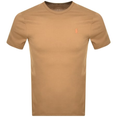 Product Image for Ralph Lauren Custom Slim Fit T Shirt Brown