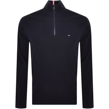 Product Image for Tommy Hilfiger Half Zip Sweatshirt Navy