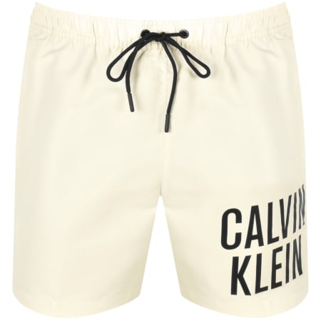 Product Image for Calvin Klein Logo Swim Shorts Cream
