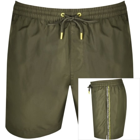 Product Image for Calvin Klein Logo Swim Shorts Green
