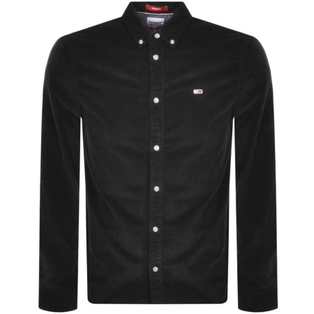 Product Image for Tommy Jeans Long Sleeved Corduroy Shirt Black