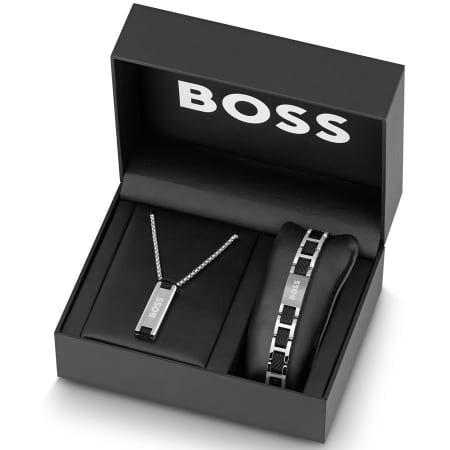 Product Image for BOSS Sarkis Necklace Bracelet Gift Set Silver