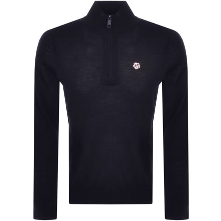 Product Image for Ted Baker Tooting Half Zip Knit Jumper Navy