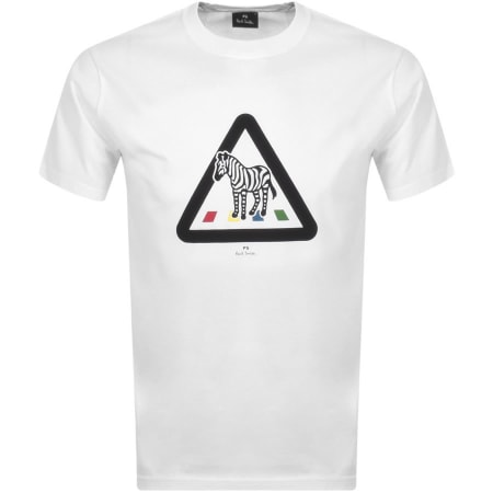 Product Image for PS By Paul Smith Zebra Crossing T Shirt White