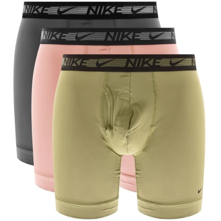 Product Image for Nike Logo Three Pack Boxer Briefs Green