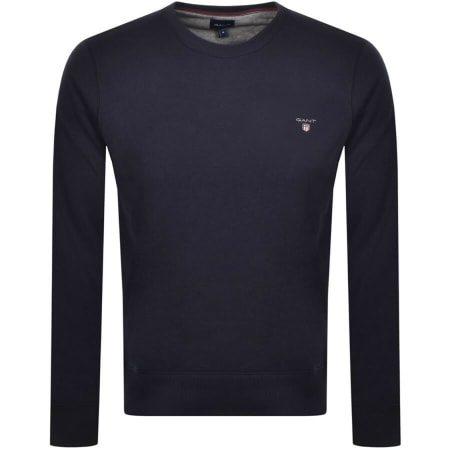 Product Image for Gant Crew Neck Logo Sweatshirt Navy