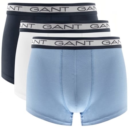 Product Image for Gant Three Pack Stretch Boxer Trunks Blue