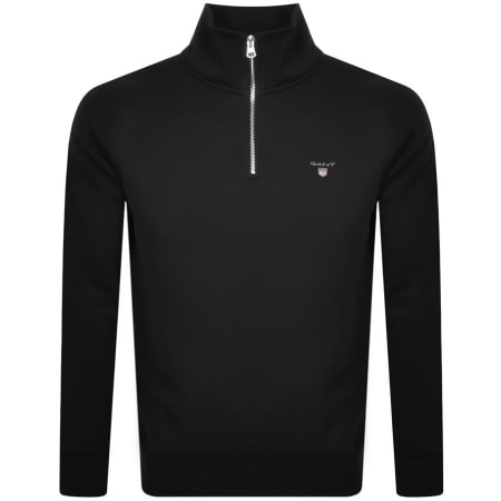 Product Image for Gant Original Half Zip Sweatshirt Black