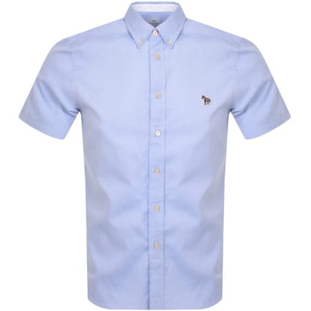 Product Image for Paul Smith Zebra Short Sleeved Shirt Blue