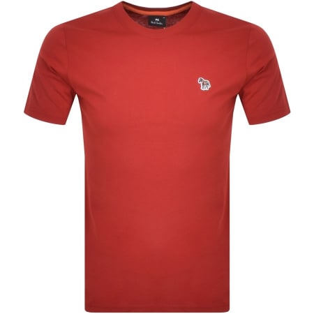 Product Image for PS By Paul Smith Zebra Badge T Shirt Red