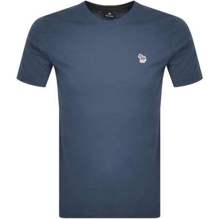 Product Image for PS By Paul Smith Zebra Badge T Shirt Blue