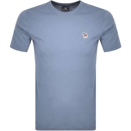 Product Image for PS By Paul Smith Zebra Badge T Shirt Blue