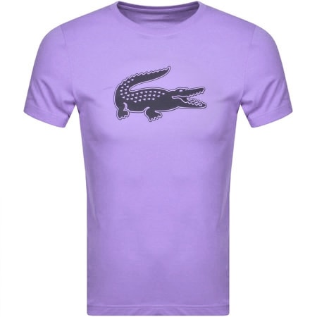 Product Image for Lacoste Sport Crew Neck T Shirt Purple