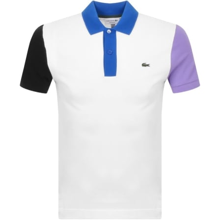 Product Image for Lacoste Colour Block Polo T Shirt White