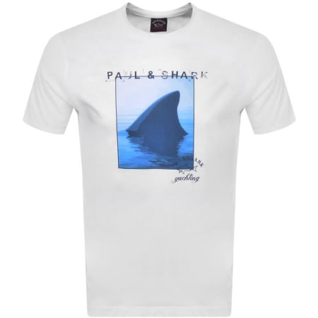 Product Image for Paul And Shark Logo T Shirt White