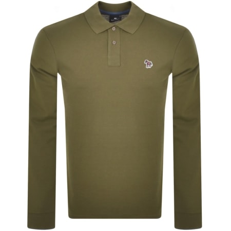 Product Image for PS By Paul Smith Long Sleeve Polo T Shirt Green
