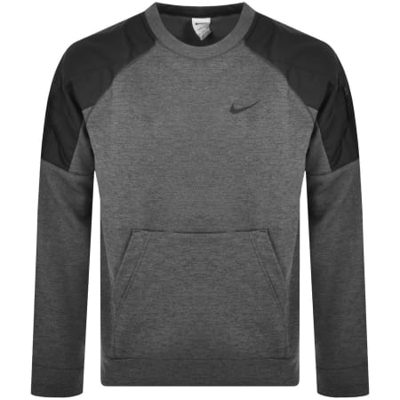 Product Image for Nike Therma FIT Crew Neck Sweatshirt Grey