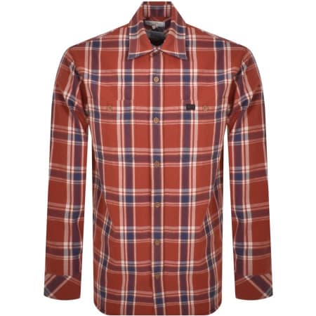 Product Image for Nudie Jeans Filip Basket Plaid Shirt Red