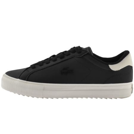 Product Image for Lacoste Powercourt Leather Trainers Black
