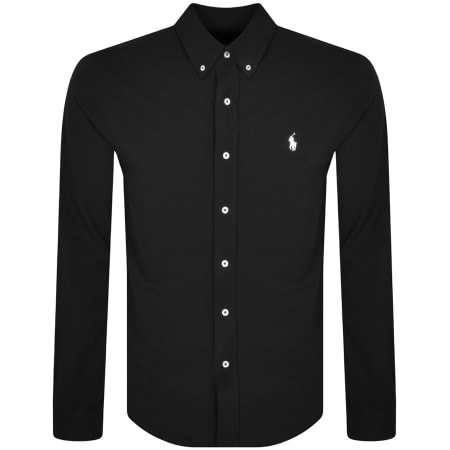 Product Image for Ralph Lauren Slim Fit Long Sleeve Shirt Black