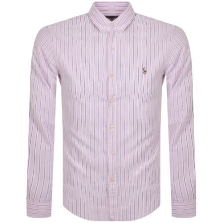 Product Image for Ralph Lauren Slim Fit Long Sleeve Shirt Pink