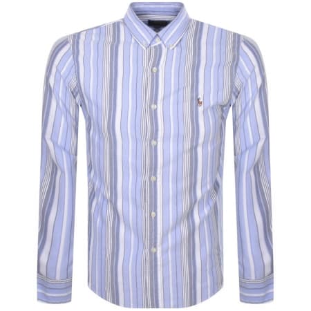 Product Image for Ralph Lauren Slim Fit Long Sleeve Shirt Blue