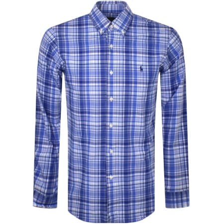 Product Image for Ralph Lauren Check Long Sleeve Shirt Blue