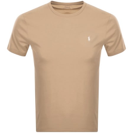 Product Image for Ralph Lauren Pima Crew Neck T Shirt Beige