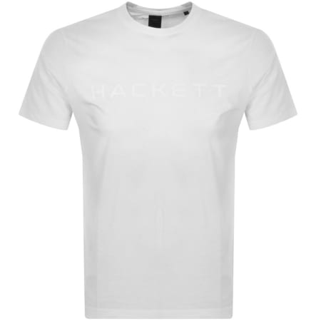 Product Image for Hackett London Logo T Shirt White