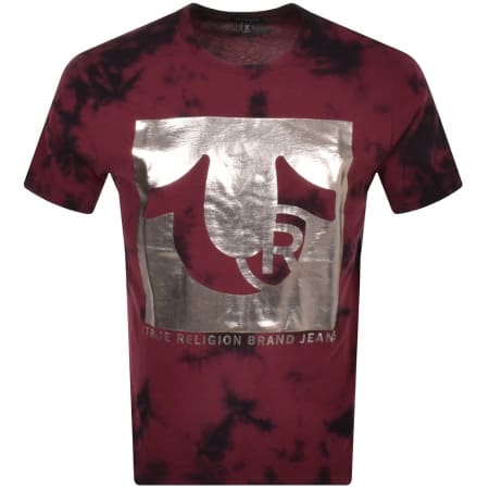 Product Image for True Religion Registered Tie Dye T Shirt Burgundy