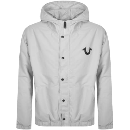 Product Image for True Religion Hooded Windbreaker Jacket Grey