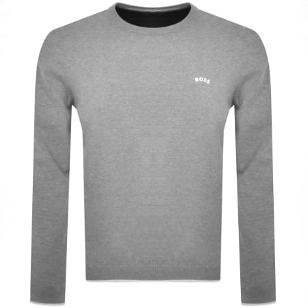 Product Image for BOSS Rallo Knit Jumper Grey