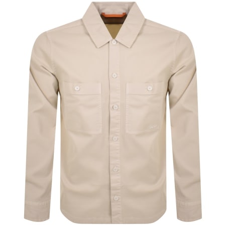 Product Image for BOSS Locky 1 Overshirt Jacket Beige