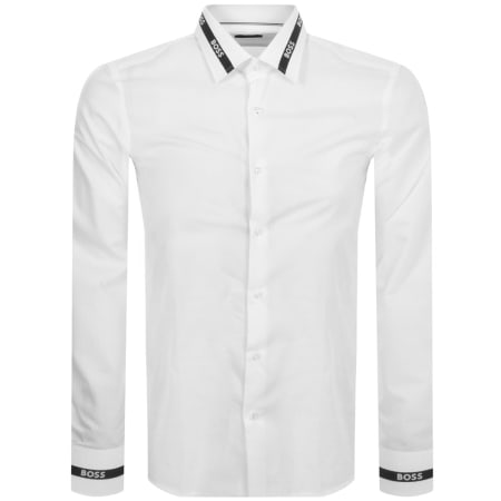 Product Image for BOSS H Hank Kent Long Sleeve Shirt White