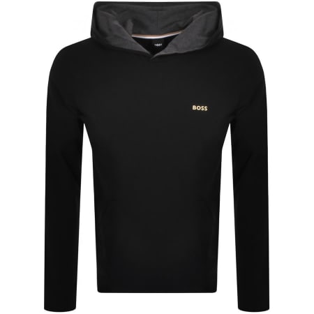 Product Image for BOSS Lounge Long Sleeve Hooded T Shirt Black
