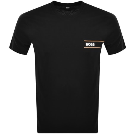 Product Image for BOSS Tiburt Logo T Shirt Black