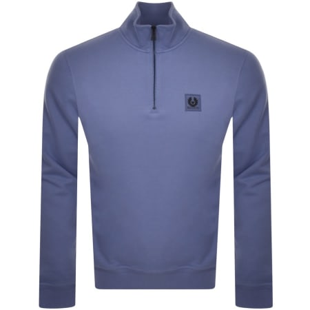 Product Image for Belstaff Quarter Zip Sweatshirt Purple