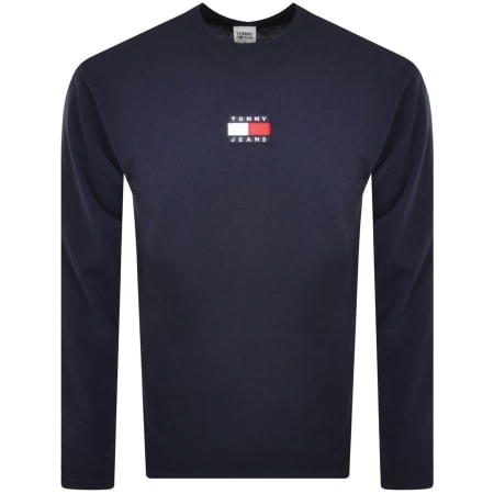 Product Image for Tommy Jeans Long Sleeve Badge T Shirt Navy